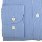 Chemise Bleue avec rayures blanches