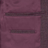 LANIFICIO F.LLI CERRUTI RASPBERRY MELANGE BASKETWEAVE JACKET