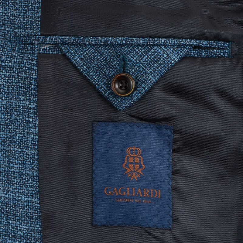 LANIFICIO F.LLI CERRUTI BLUE BASKETWEAVE JACKET