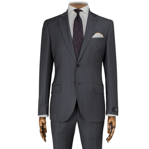 LANIFICIO F.LLI CERRUTI GRIS & RAYURES EN VIOLET
