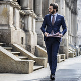 DI FABIO CLOTH BLUE MICRO WEAVE