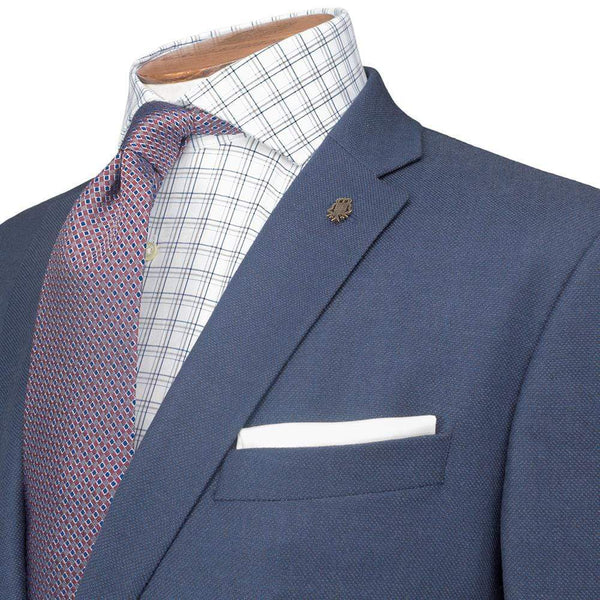 DI FABIO CLOTH BLUE BIRDS EYE SUIT