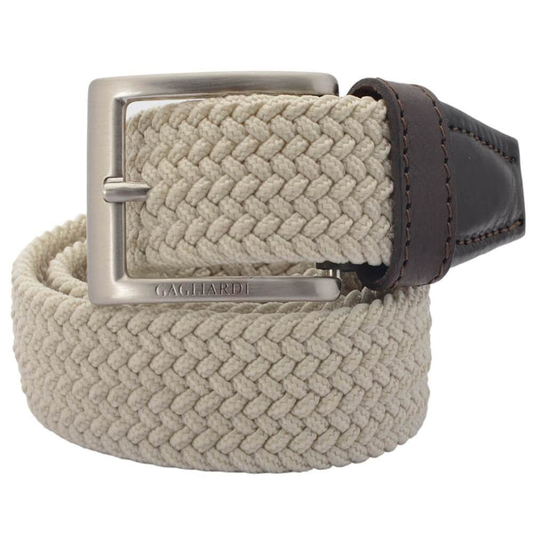 BEIGE WEBBED BELT