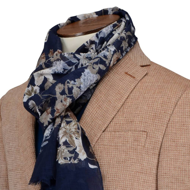 ORANGE DOGSTOOTH LINEN JACKET