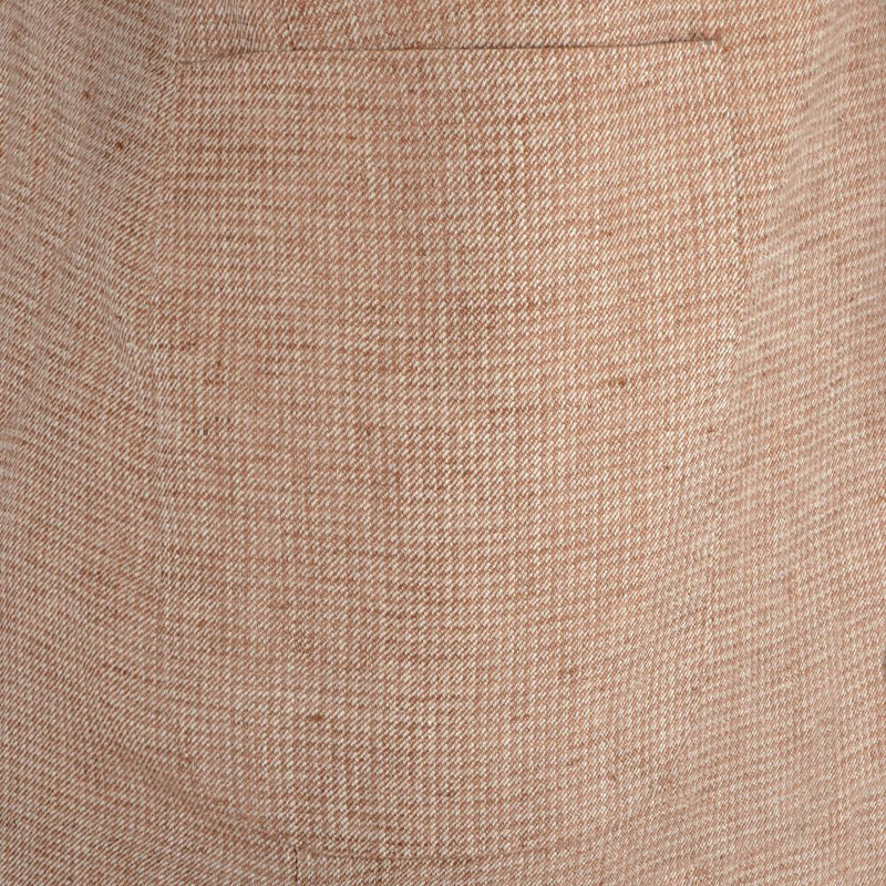 ORANGE DOGSTOOTH LINEN JACKET