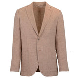 ORANGE DOGSTOOTH LINEN JACKET