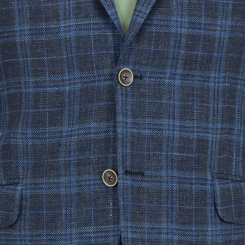 BLUE SUBTLE CHECK JACKET