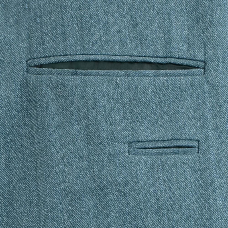 TEAL HERRINGBONE JACKET
