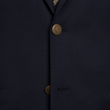 NAVY BASKETWEAVE BLAZER