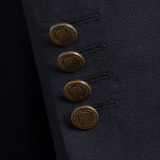 NAVY BASKETWEAVE BLAZER