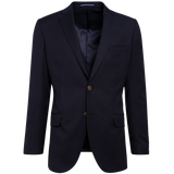 NAVY BASKETWEAVE BLAZER