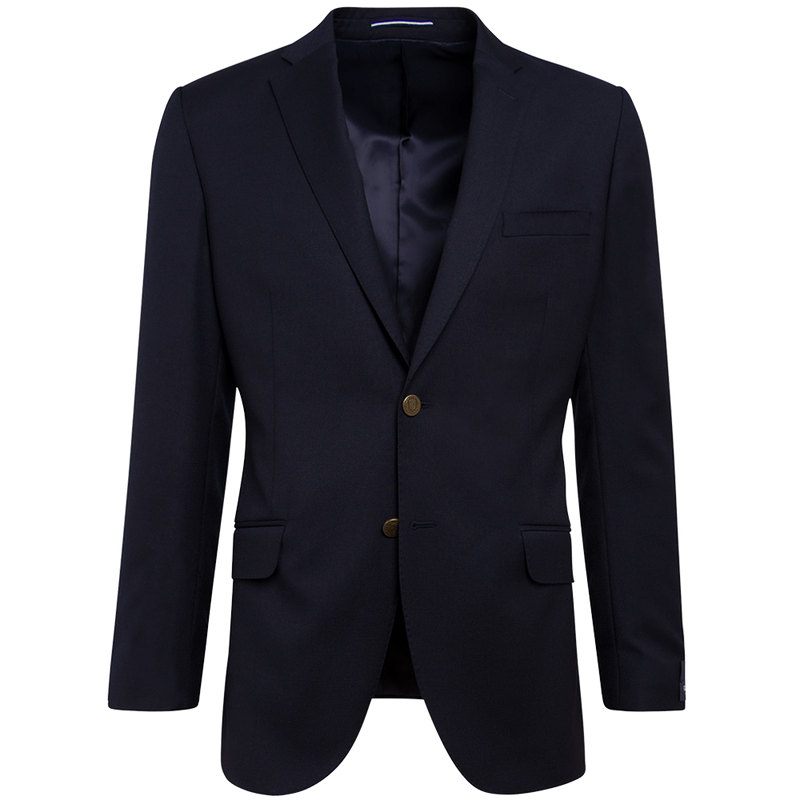 NAVY BASKETWEAVE BLAZER