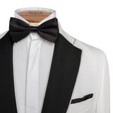 WHITE JACQUARD DINNER JACKET