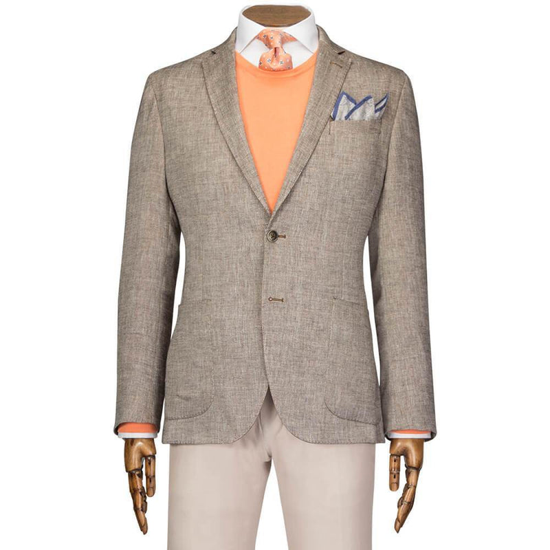 BROWN WITH ORANGE DOUBLE FACED JACKET