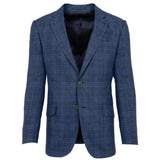 NAVY & BROWN CHECK JACKET