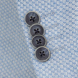 SKY BLUE TEXTURED WEAVE JACKET