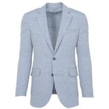 SKY BLUE TEXTURED WEAVE JACKET