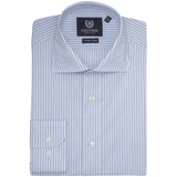 MID BLUE STRIPED SLIM