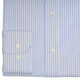 MID BLUE STRIPED SLIM