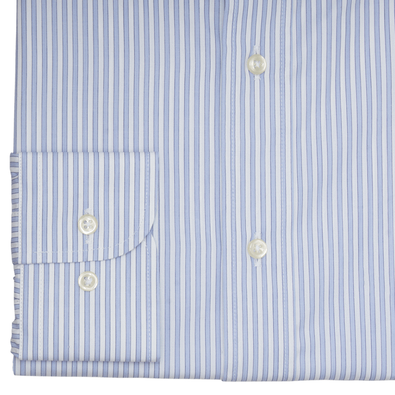 MID BLUE STRIPED SLIM
