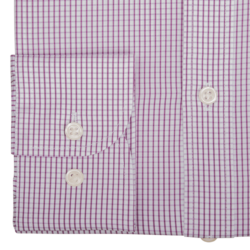 CHEMISE LILAC CHECKED - SLIM