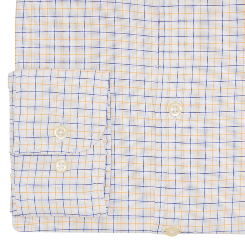 CHEMISE ROYAL BLUE & YELLOW CHECK - SLIM