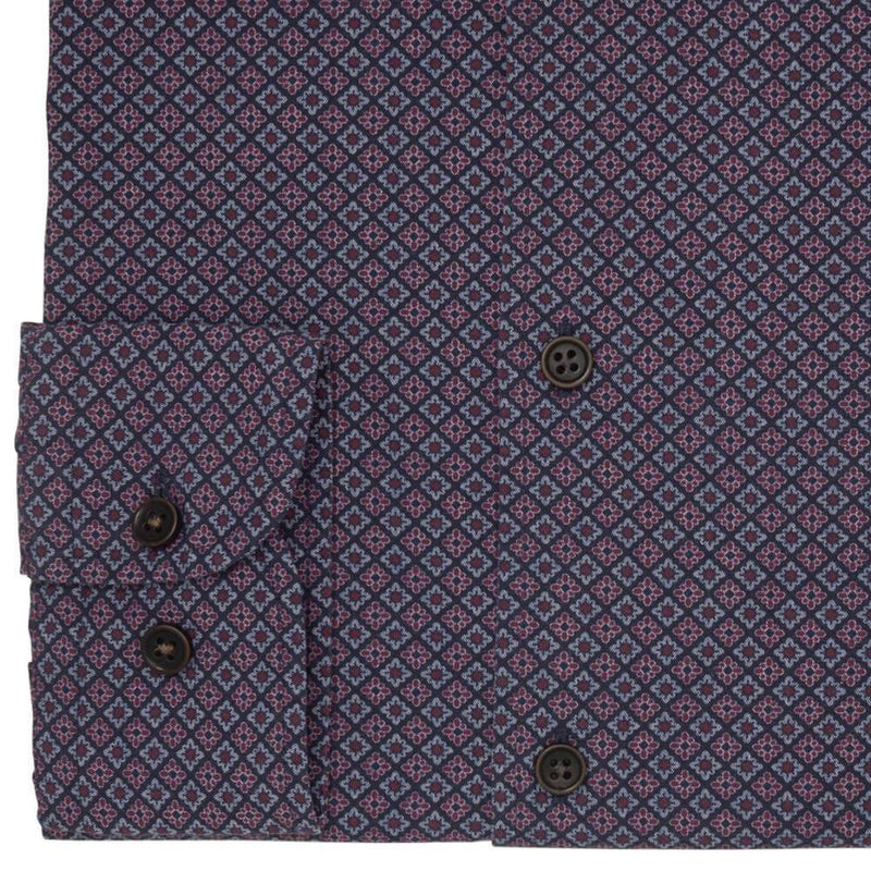 CHEMISE INDIGO FLOWER PRINT SLIM