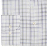 CHEMISE NAVY & GREY LARGE OVERCHECK - SLIM