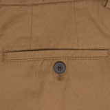 PANTALON EN TOILE COULEUR CHAMEAU