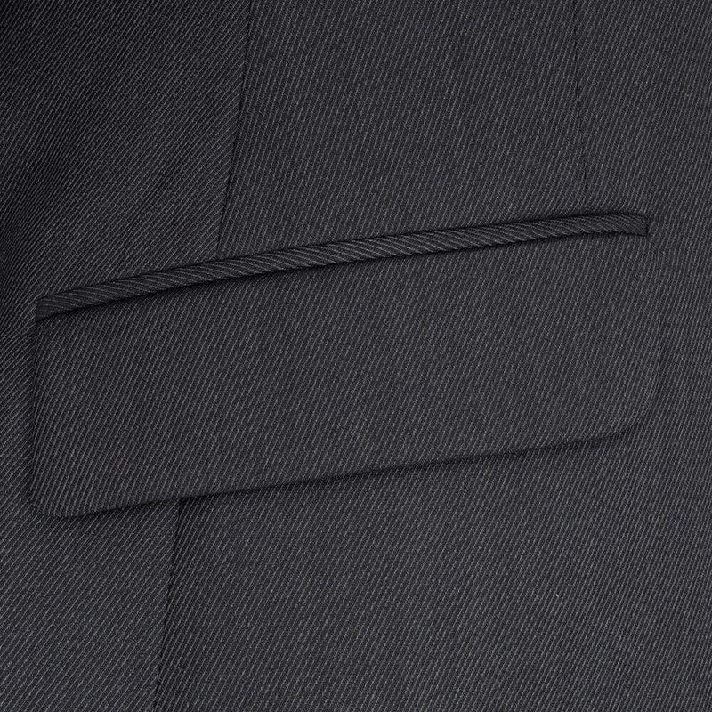 LANIFICIO ING. LORO PIANA CHARCOAL GREY CAVALRY (2 PIECES/GRIS CHARBON)