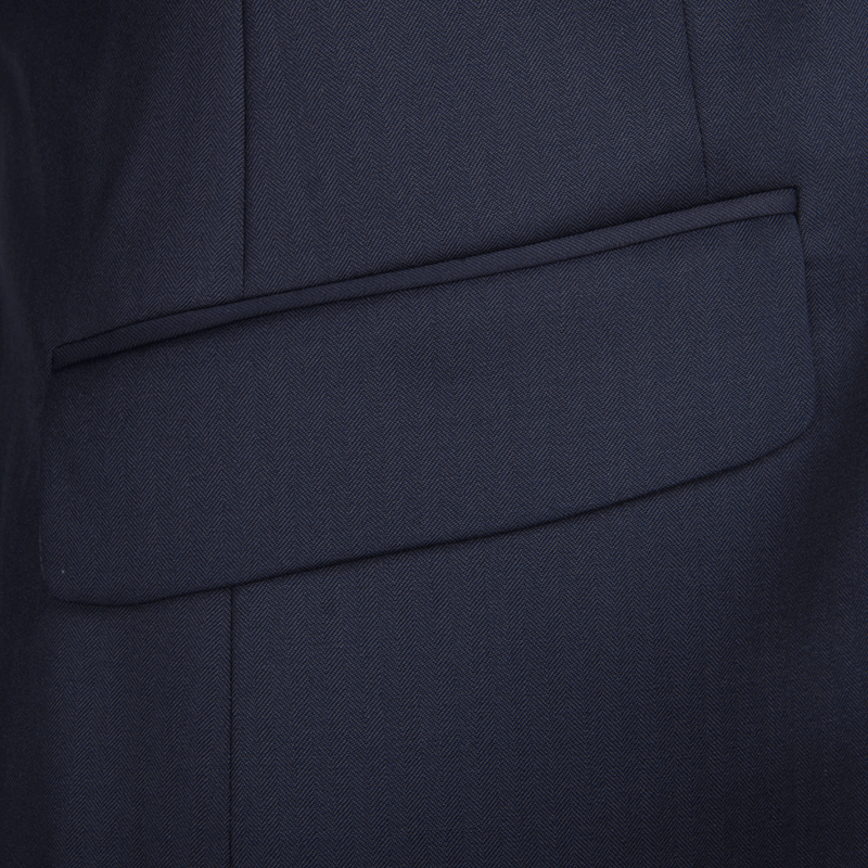 LANIFICIO ING. LORO PIANA NAVY HERRINGBONE