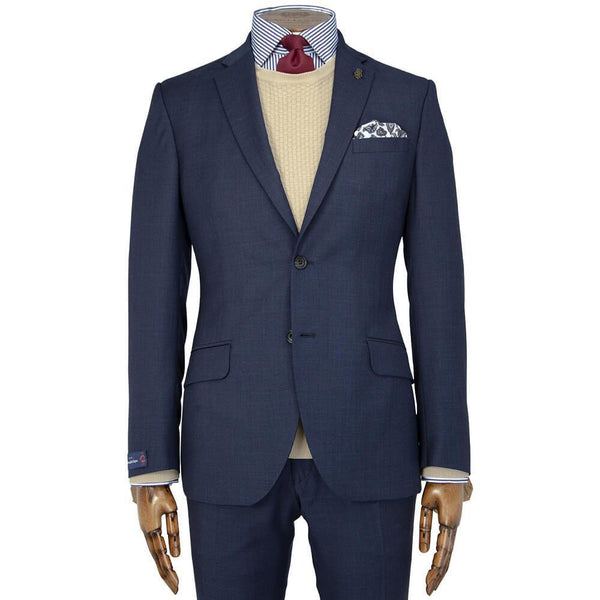 ERMENEGILDO ZEGNA NAVY TONAL CHECK