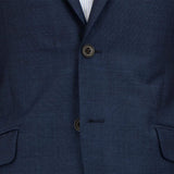 ERMENEGILDO ZEGNA BLUE SEMI-PLAIN CLOTH
