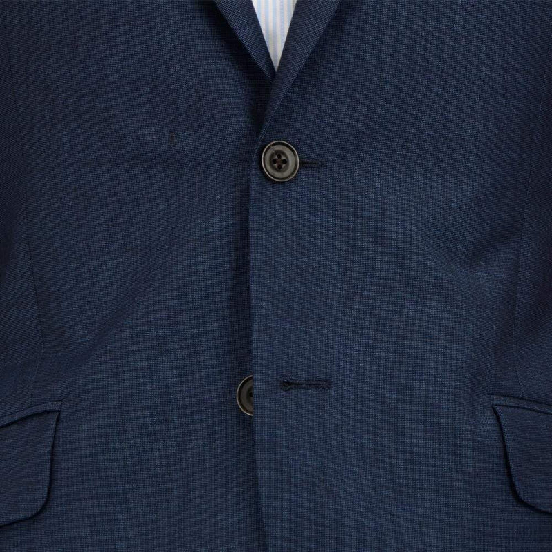ERMENEGILDO ZEGNA BLUE SEMI-PLAIN CLOTH