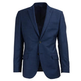 ERMENEGILDO ZEGNA BLUE SEMI-PLAIN CLOTH