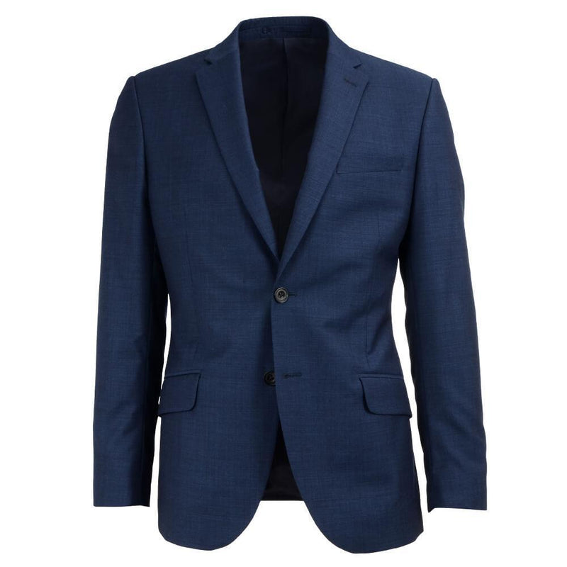 ERMENEGILDO ZEGNA BLUE SEMI-PLAIN CLOTH