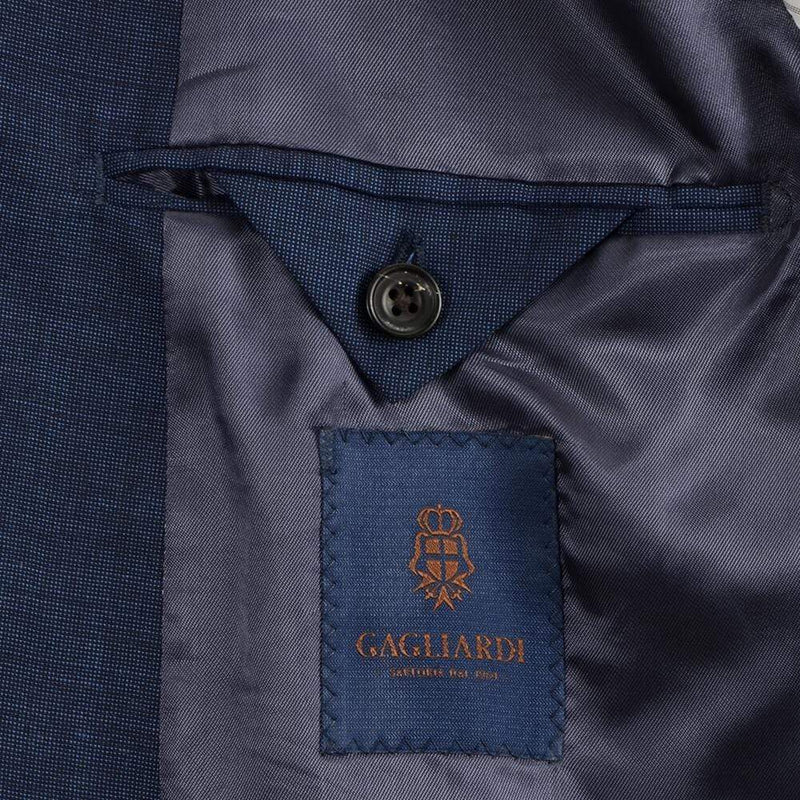 ERMENEGILDO ZEGNA BLUE SEMI-PLAIN CLOTH